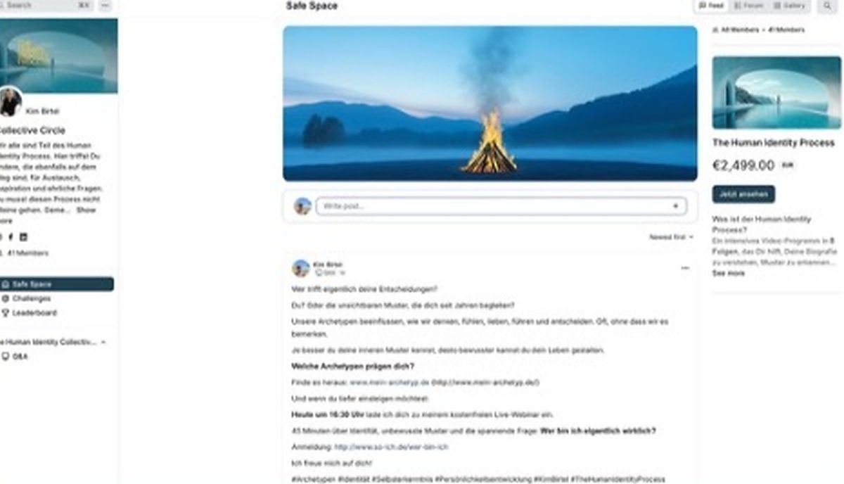 Der Austauschbereich der Community